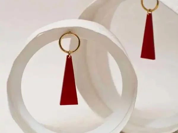 Μεγάλα Σκουλαρίκια με Πλέξιγκλας