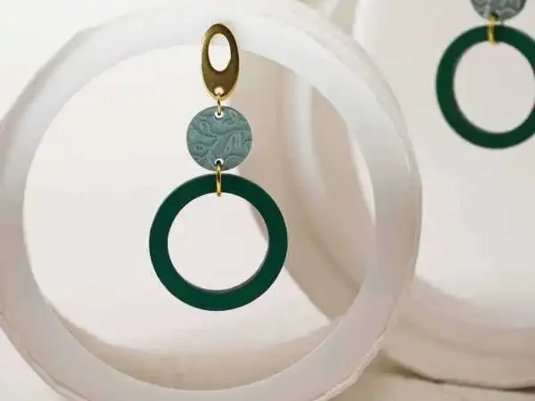 Μεγάλα Σκουλαρίκια με Πλέξιγκλας