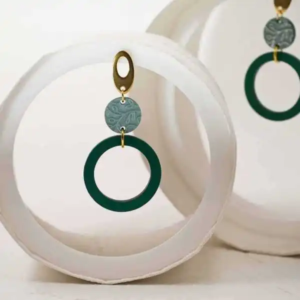 Μεγάλα Σκουλαρίκια με Πλέξιγκλας