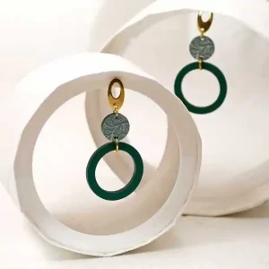 Μεγάλα Σκουλαρίκια με Πλέξιγκλας