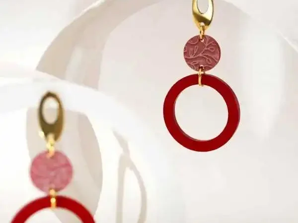 Μεγάλα Σκουλαρίκια με Πλέξιγκλας