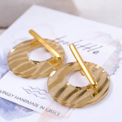 Πλέξιγκλας Σκουλαρίκια Διπλής Όψης