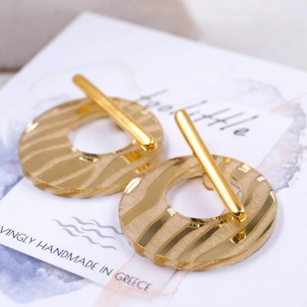 Πλέξιγκλας Σκουλαρίκια Διπλής Όψης