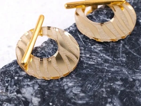 Πλέξιγκλας Σκουλαρίκια Διπλής Όψης